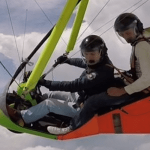 Power hang glider flight - PIŃCZÓW
