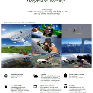 Skok spadochronowy tandem - VOUCHER OPEN - Tandemy.pl